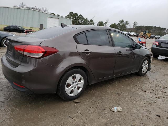 3KPFK4A74HE154124 - 2017 KIA FORTE LX GRAY photo 3