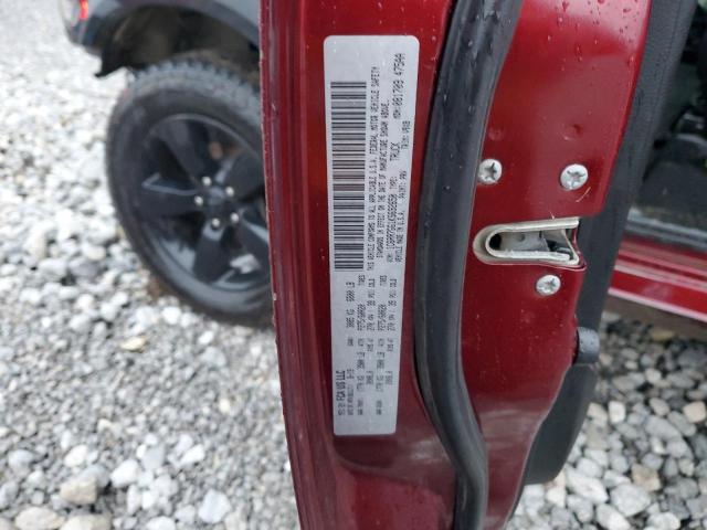 1C6RR7GG1KS692650 - 2019 RAM 1500 CLASS SLT 勃艮第红 照片 13