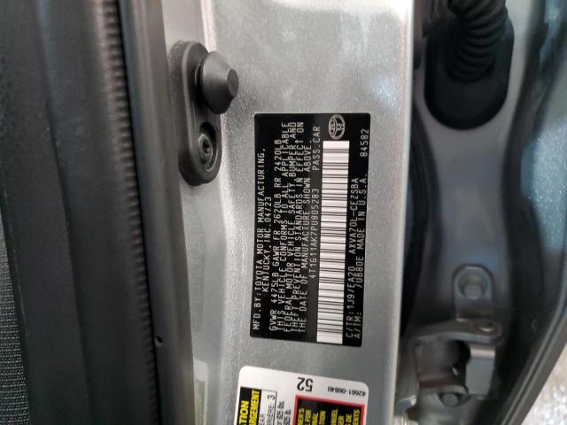 4T1G11AK7PU805283 - 2023 TOYOTA CAMRY SE NIGHT SHADE SILVER photo 13