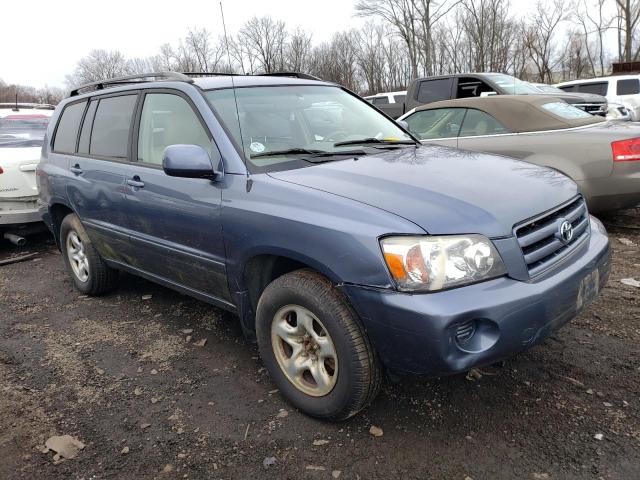 JTEGD21A560133198 - 2006 TOYOTA HIGHLANDER BLUE photo 4