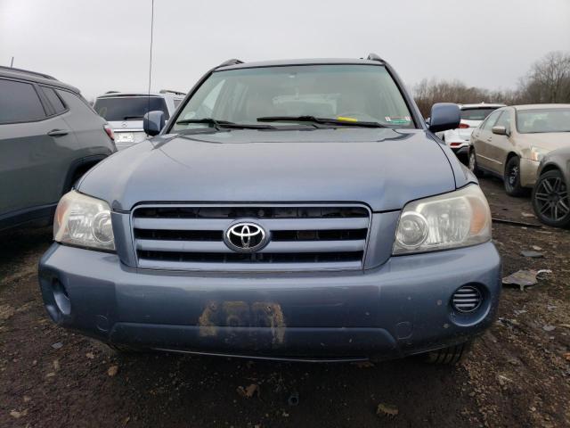 JTEGD21A560133198 - 2006 TOYOTA HIGHLANDER BLUE photo 5