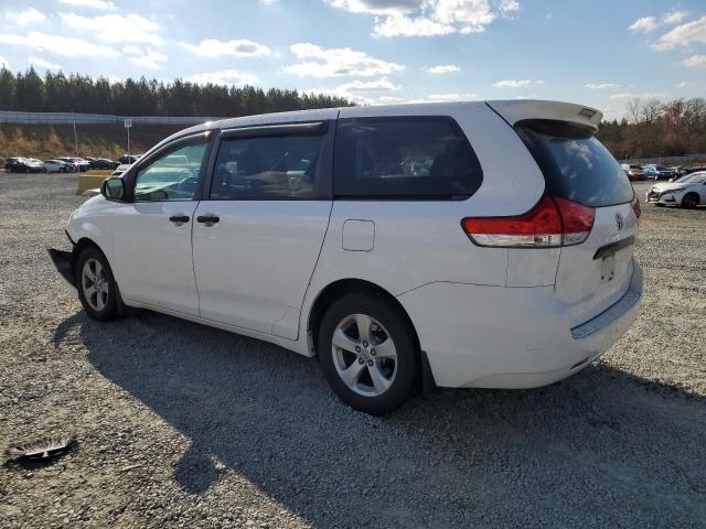 5TDZK3DC4CS258479 - 2012 TOYOTA SIENNA WHITE photo 2