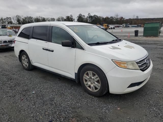 5FNRL5H21BB054722 - 2011 HONDA ODYSSEY LX WHITE photo 4