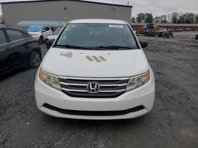 5FNRL5H21BB054722 - 2011 HONDA ODYSSEY LX WHITE photo 5