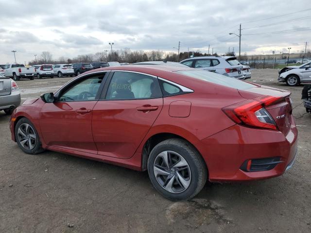 19XFC2F68KE214141 - 2019 HONDA CIVIC LX RED photo 2