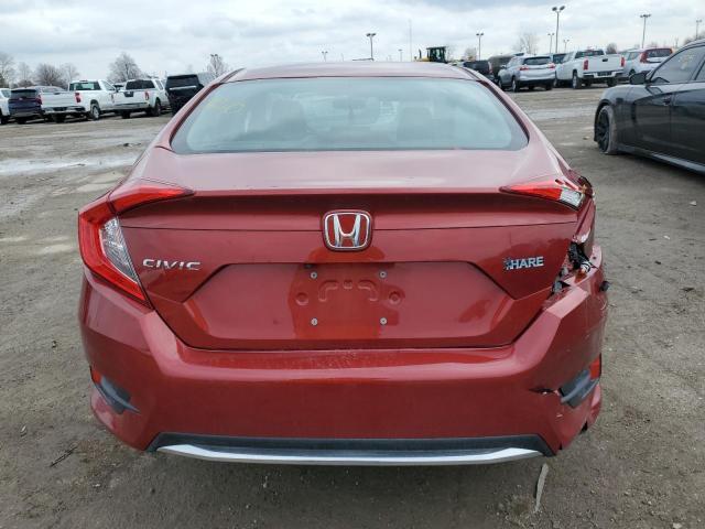 19XFC2F68KE214141 - 2019 HONDA CIVIC LX RED photo 6