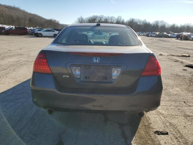 1HGCM665X7A104105 - 2007 HONDA ACCORD EX GRAY photo 6