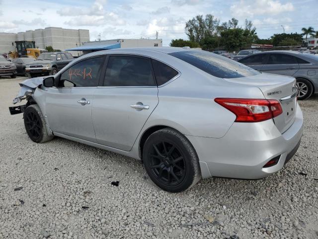 3N1AB7AP4KY439216 - 2019 NISSAN SENTRA S SILVER photo 2