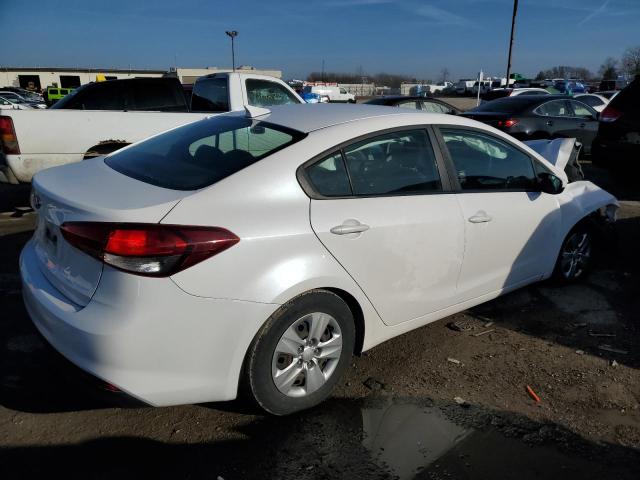 3KPFL4A74JE211487 - 2018 KIA FORTE LX WHITE photo 3