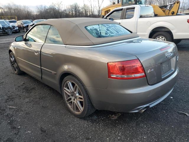 WAUDF48H99K006752 - 2009 AUDI A4 2.0T CABRIOLET QUATTRO TAN photo 2