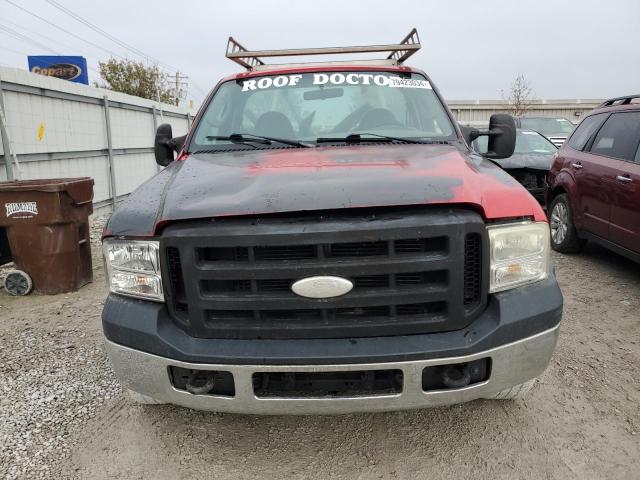 1FDNF20567EA64600 - 2007 FORD F250 SUPER DUTY RED photo 5