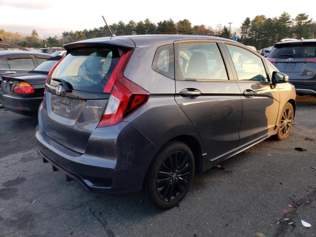 3HGGK5H65KM725741 - 2019 HONDA FIT SPORT GRAY photo 3