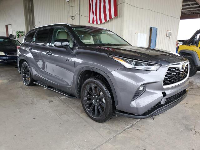5TDGZRAH4NS126105 - 2022 TOYOTA HIGHLANDER XLE CHARCOAL photo 4
