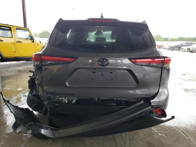 5TDGZRAH4NS126105 - 2022 TOYOTA HIGHLANDER XLE CHARCOAL photo 6