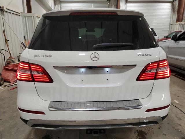4JGDA5HB6FA511177 - 2015 MERCEDES-BENZ ML 350 4MATIC WHITE photo 6