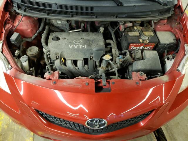 JTDBT903894056658 - 2009 TOYOTA YARIS RED photo 11