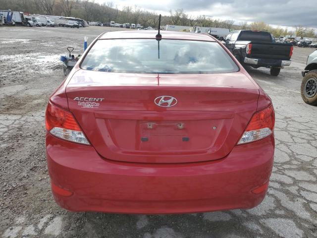 KMHCU4AE5EU770130 - 2014 HYUNDAI ACCENT GLS RED photo 6