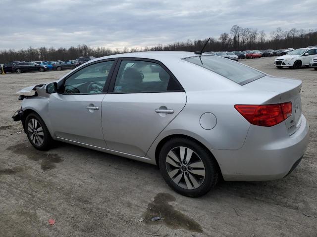 KNAFU4A25D5718896 - 2013 KIA FORTE EX SILVER photo 2