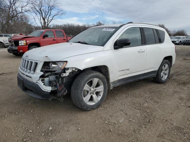 1C4NJDBB9ED532937 - 2014 JEEP COMPASS SPORT WHITE photo 1