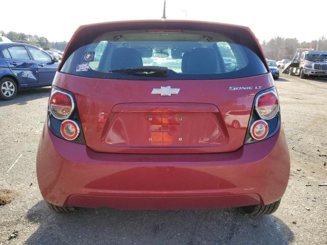 1G1JC6SH0C4149399 - 2012 CHEVROLET SONIC LT RED photo 6