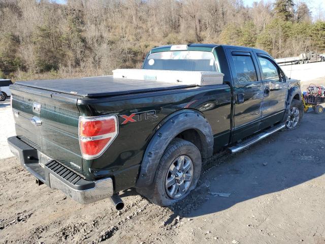 1FTFW1EFXDKF50134 - 2013 FORD F150 SUPERCREW GREEN photo 3