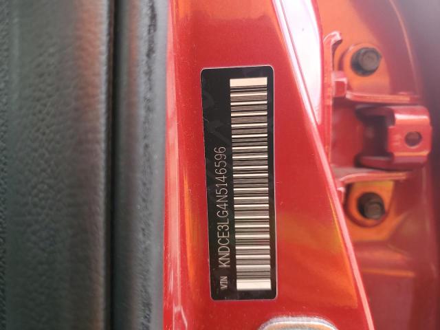 KNDCE3LG4N5146596 - 2022 KIA NIRO EX PREMIUM RED photo 14