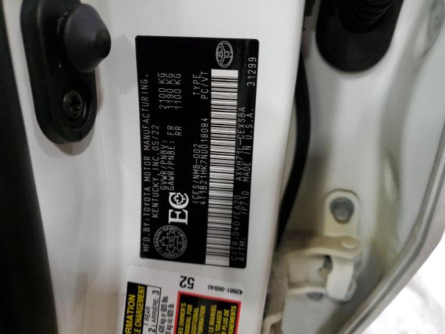 4T1B21HK7NU018084 - 2022 TOYOTA CAMRY XLE WHITE photo 12