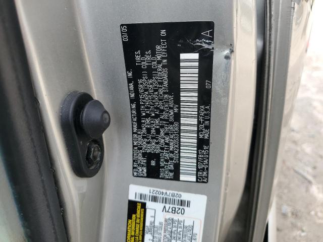 5TDZA23C05S313690 - 2005 TOYOTA SIENNA CE SILVER photo 12