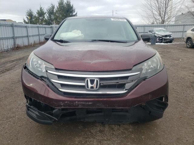 2HKRM4H35EH130576 - 2014 HONDA CR-V LX MAROON photo 5