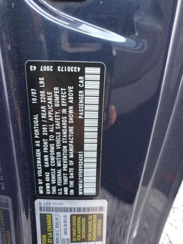 WVWFA71F58V024201 - 2008 VOLKSWAGEN EOS LUX 蓝色 照片 12