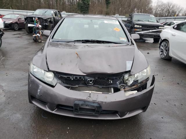 2HGFA16579H540309 - 2009 HONDA CIVIC LX GRAY photo 5