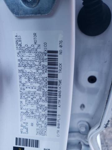 3TMJU62N17M031768 - 2007 TOYOTA TACOMA DOUBLE CAB PRERUNNER WHITE photo 13