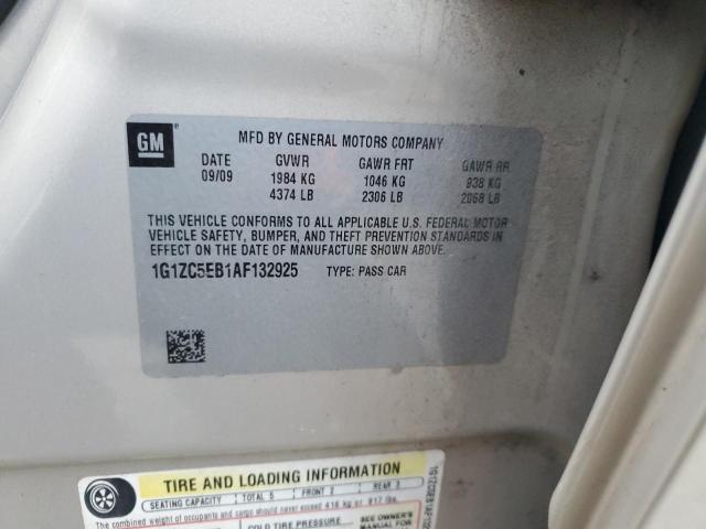 1G1ZC5EB1AF132925 - 2010 CHEVROLET MALIBU 1LT 棕色 照片 12