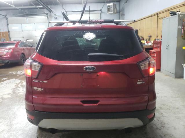 1FMCU9GD3HUE70764 - 2017 FORD ESCAPE SE BURGUNDY photo 6