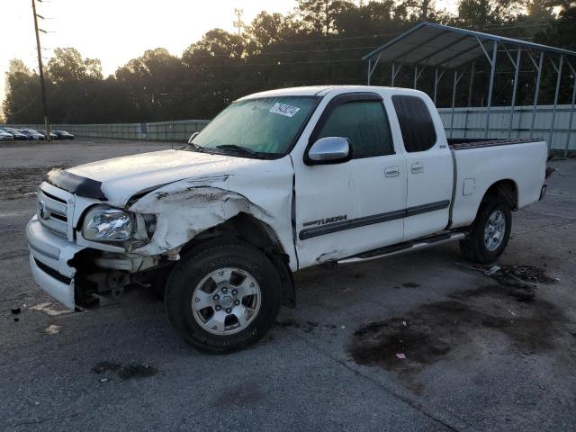 5TBRU34186S475989 - 2006 TOYOTA TUNDRA ACCESS CAB SR5 WHITE photo 1