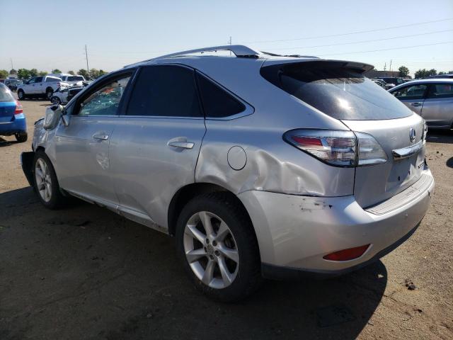 2T2BK1BA5CC131784 - 2012 LEXUS RX 350 SILVER photo 2