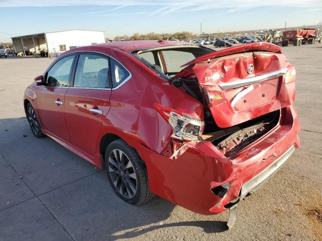 3N1AB7AP0GY227100 - 2016 NISSAN SENTRA S RED photo 2