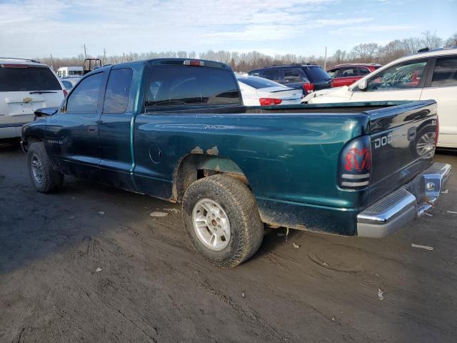 1B7GL22X0XS307615 - 1999 DODGE DAKOTA GREEN photo 2