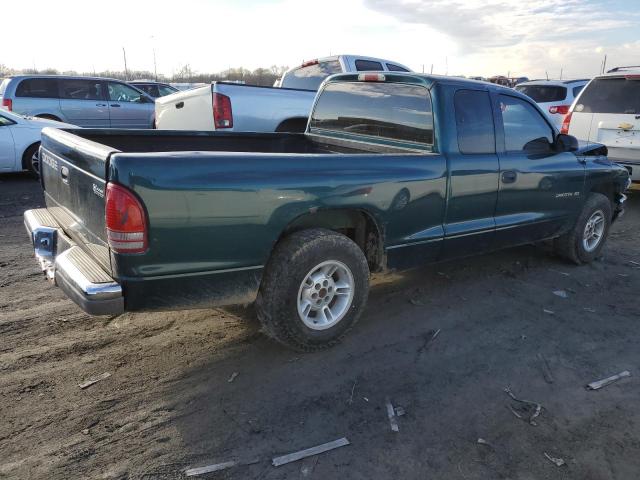 1B7GL22X0XS307615 - 1999 DODGE DAKOTA GREEN photo 3