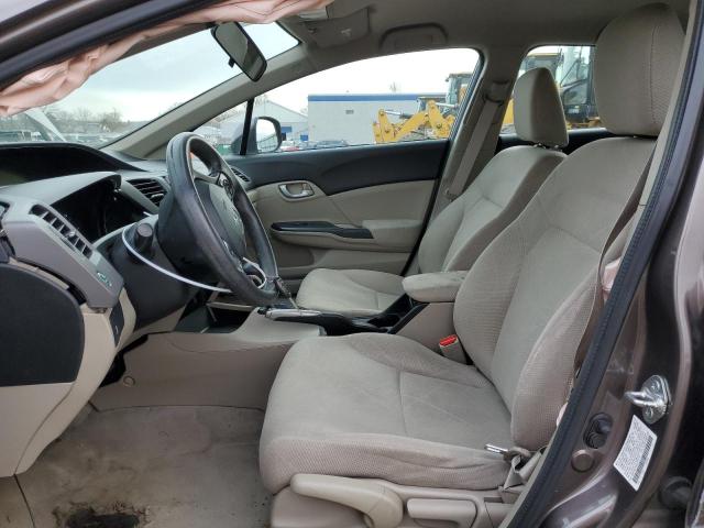 2HGFB2F54CH570118 - 2012 HONDA CIVIC LX BROWN photo 7