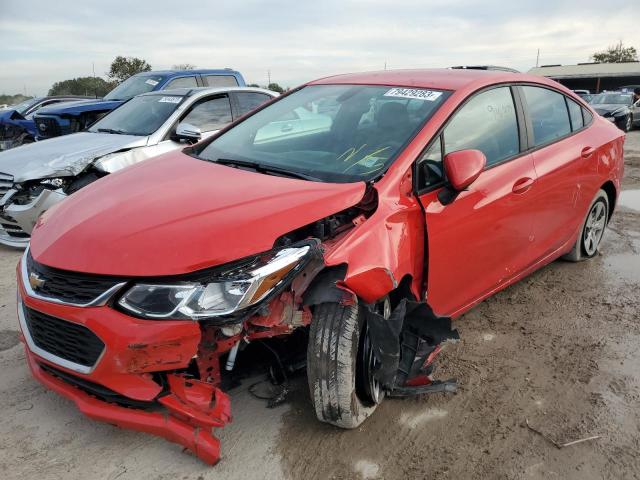 1G1BC5SM8H7153122 - 2017 CHEVROLET CRUZE LS RED photo 1