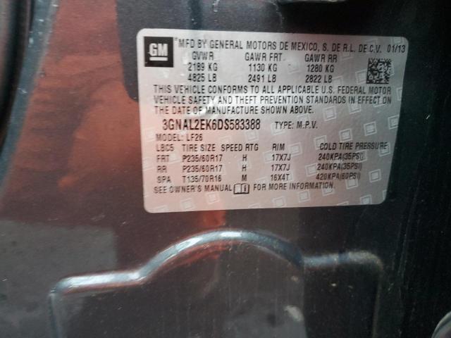 3GNAL2EK6DS583388 - 2013 CHEVROLET CAPTIVA LS გრაფიტი ფოტო 13