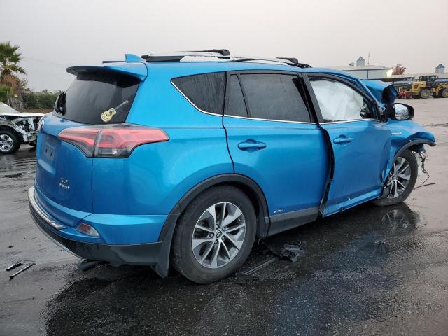 JTMRJREV4HD128114 - 2017 TOYOTA RAV4 HV LE BLUE photo 3