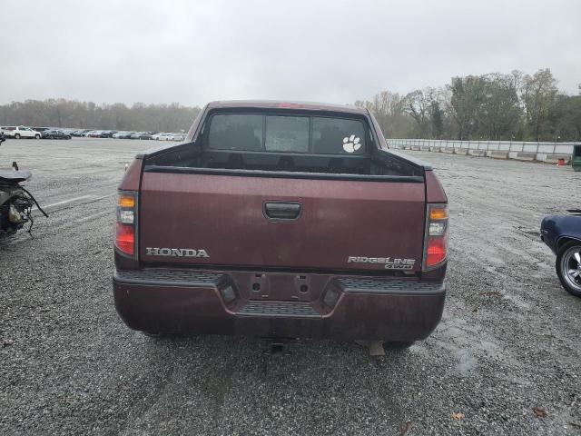 2HJYK16238H531627 - 2008 HONDA RIDGELINE RT BURGUNDY photo 6