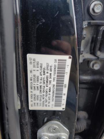 1HGCP26428A012768 - 2008 HONDA ACCORD LXP BLACK photo 12