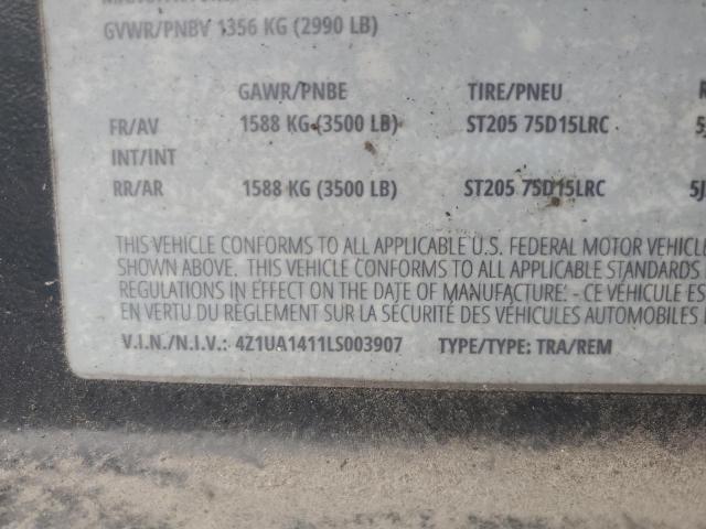 4Z1UA1411LS003907 - 2020 UTILITY TRAILER Qara foto 10