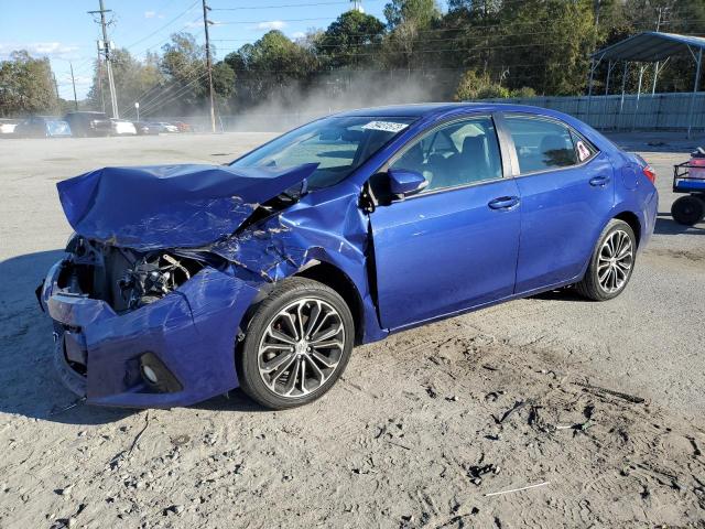 2T1BURHE5FC331463 - 2015 TOYOTA COROLLA L BLUE photo 1