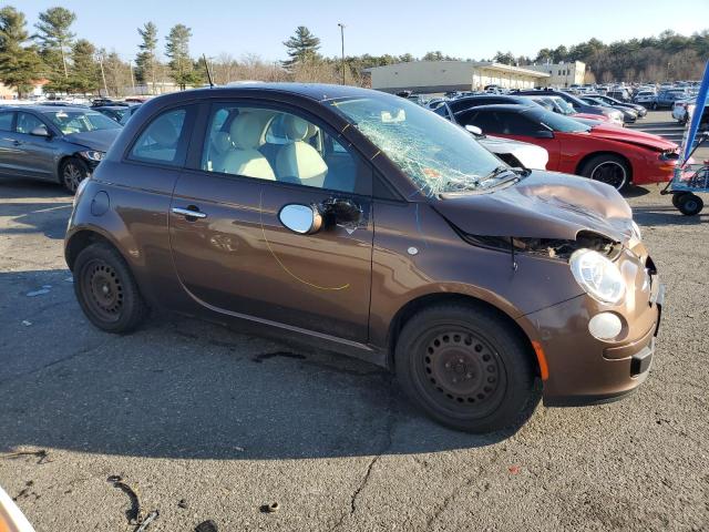 3C3CFFAR7CT381496 - 2012 FIAT 500 POP BROWN photo 4