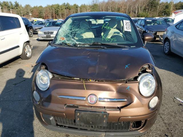 3C3CFFAR7CT381496 - 2012 FIAT 500 POP BROWN photo 5