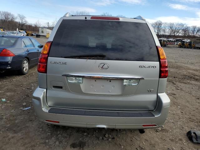 JTJBT20XX40035639 - 2004 LEXUS GX 470 SILVER photo 6